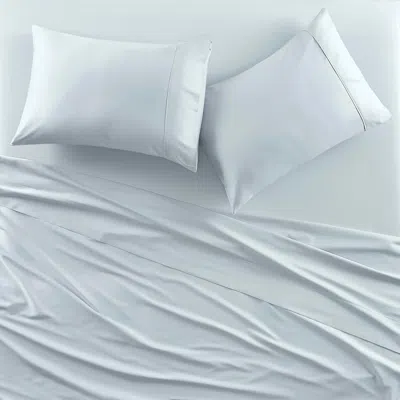 Ashley J. Queen New York Premier Sateen King Pillow Case (set Of 2) In Silver