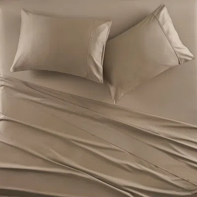 Ashley J. Queen New York Premier Sateen Standard Pillow Case (set Of 2) In Brown
