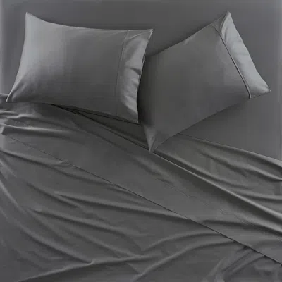 Ashley J. Queen New York Premier Sateen Standard Pillow Case (set Of 2) In Gray
