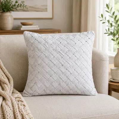 Ashley J. Queen New York Queensbury Decorative Throw Pillow In Neutral