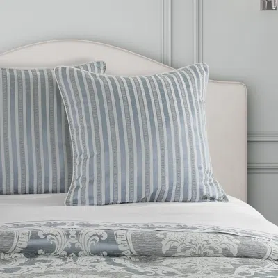 Ashley J. Queen New York Queensbury Steel Blue Euro Sham