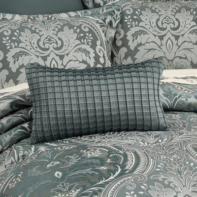 Ashley J. Queen New York Renata Boudoir Decorative Throw Pillow In Blue