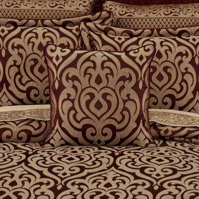 Ashley J. Queen New York Renzo 20" Decorative Throw Pillow In Red