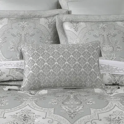 Ashley J. Queen New York Sondra Boudoir Decorative Throw Pillow In Blue