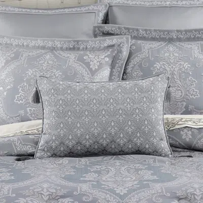 Ashley J. Queen New York Sondra Boudoir Decorative Throw Pillow In Blue