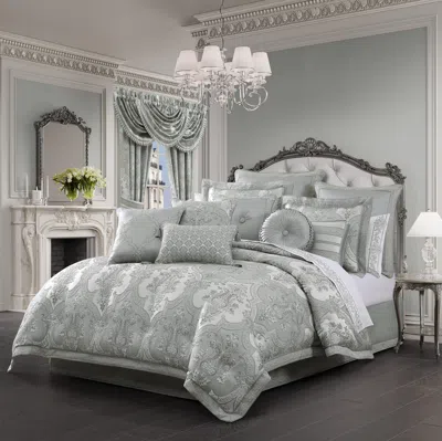 Ashley J. Queen New York Sondra California King 4 Piece Comforter Set In Gray