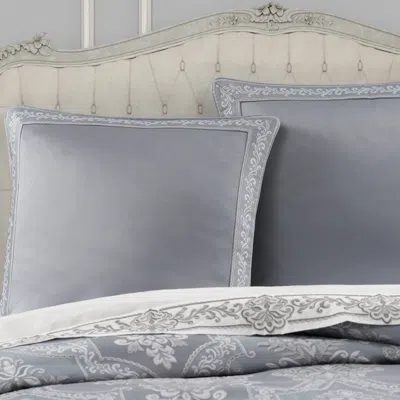 Ashley J. Queen New York Sondra Euro Sham In Blue