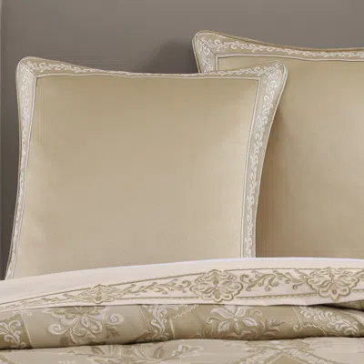 Ashley J. Queen New York Sondra Euro Sham In Gold