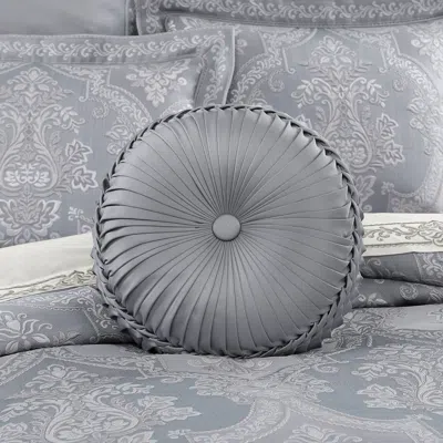 Ashley J. Queen New York Sondra Tufted Decorative Throw Pillow In Gray