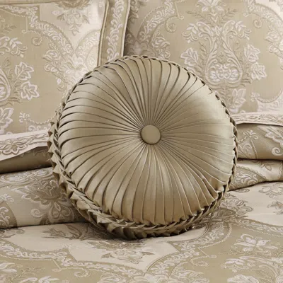 Ashley J. Queen New York Sondra Tufted Decorative Throw Pillow In Brown