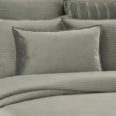 Ashley J. Queen New York Townsend Lumbar Decorative Throw Pillow Cover In Gray