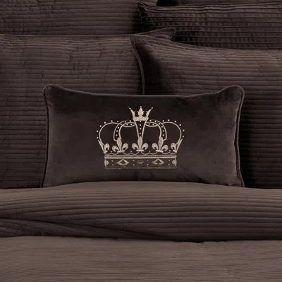 Ashley J. Queen New York Townsend Pillow Crown Boudoir In Brown