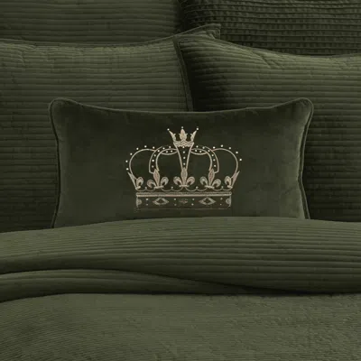 Ashley J. Queen New York Townsend Pillow Crown Boudoir In Green