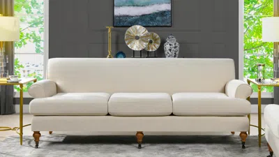 Ashley Jennifer Taylor Home Alana Lawson Three-cushion Sofa In Sand
