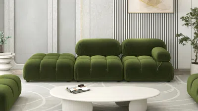 Ashley Jennifer Taylor Home Marcel Sofa Chaise In Green