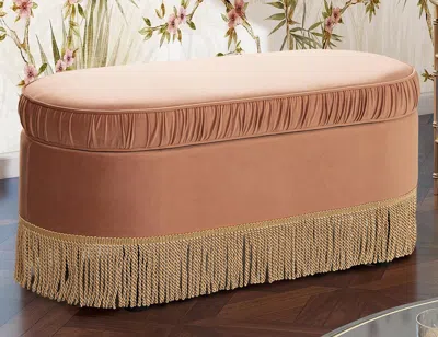 Ashley Jennifer Taylor Home Serena Bench Ottoman With Storage In Brown