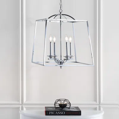 Ashley Jonathan Y 4-bulb Abstract Pendant Light In Silver