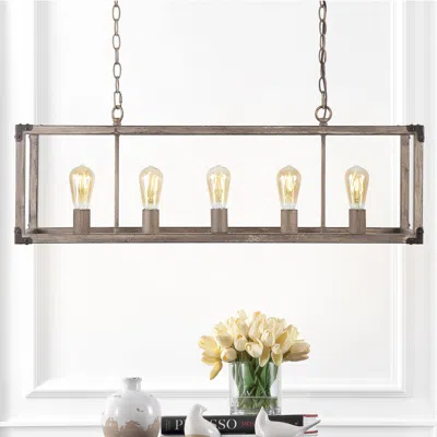 Ashley Jonathan Y 5-light Adjustable Led Pendant In Multi