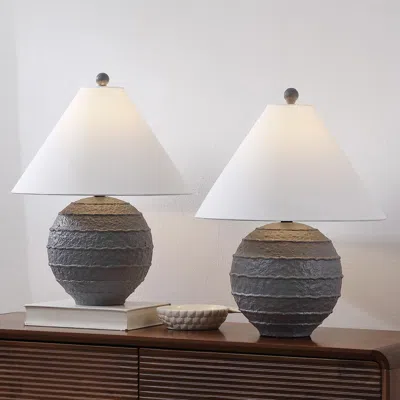 Ashley Jonathan Y Archer Table Lamp (set Of 2) In Brown