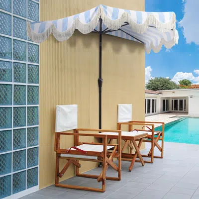Ashley Jonathan Y Beverly 9' Outdoor Half-tilted Umbrella In Green