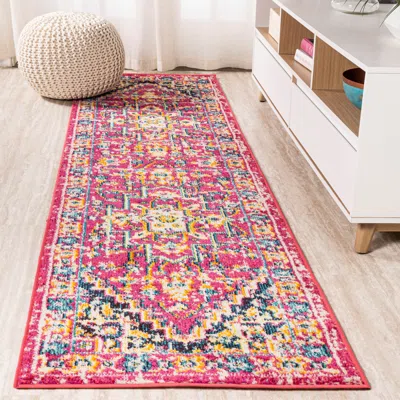 Ashley Jonathan Y Brooklyn 2' X 8' Runner Rug In Pink