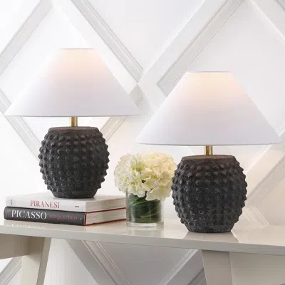 Ashley Jonathan Y Effie Table Lamp (set Of 2) In Black