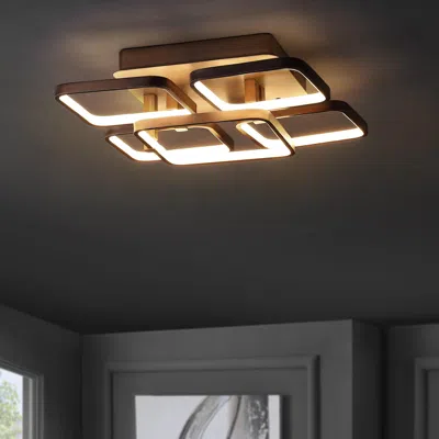 Ashley Jonathan Y Flush Mount Ceiling Light In Brown