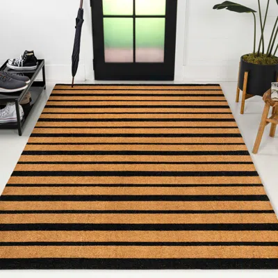 Ashley Jonathan Y Hadley Outdoor 5' X 8' Area Rug In Brown