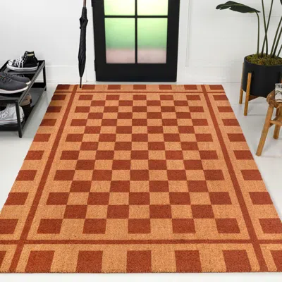 Ashley Jonathan Y Harper Outdoor 4' X 6' Area Rug In Brown