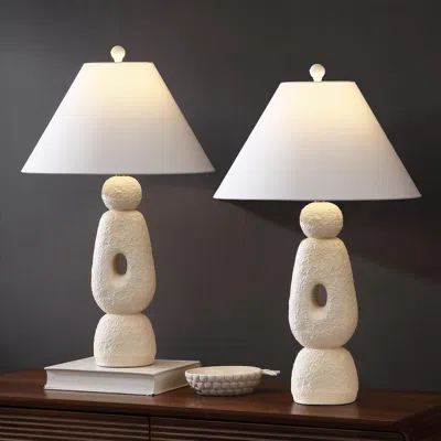 Ashley Jonathan Y Henge Table Lamp (set Of 2) In Neutral