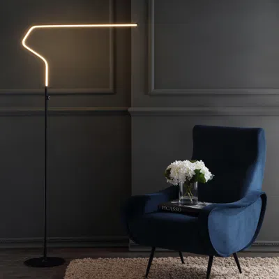 Ashley Jonathan Y Julian Floor Lamp In Black