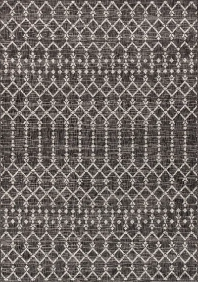 Ashley Jonathan Y Ourika Moroccan Geometric Textured Weave 8' X 10' Indoor/outdoor Area Rug In Brown
