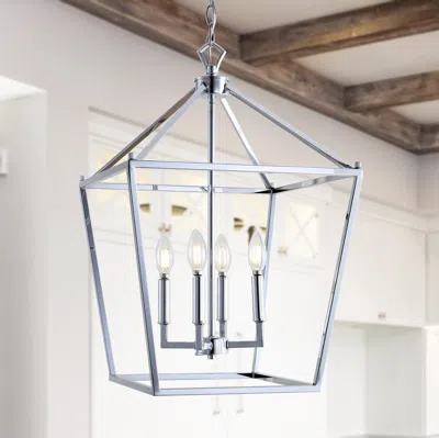 Ashley Jonathan Y Pagoda 4-bulb Led Pendant Light In Multi