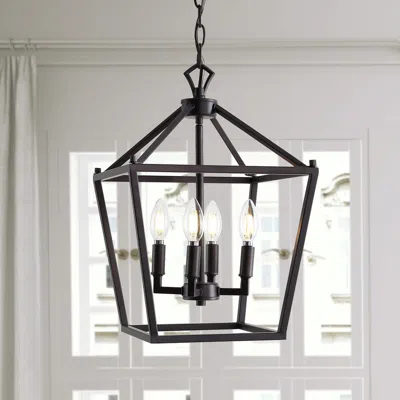Ashley Jonathan Y Pagoda 4-bulb Pendant Light In Brown