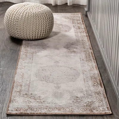 Ashley Jonathan Y Rosalia 2' X 10' Runner Rug In Silver
