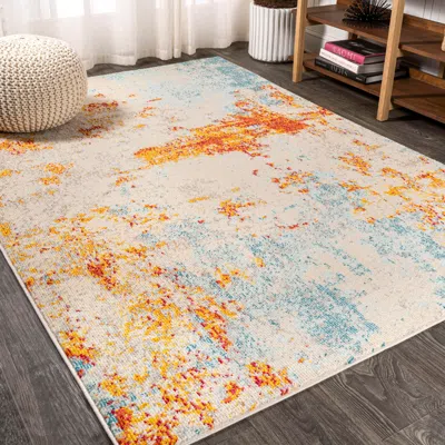 Ashley Jonathan Y Sunset Abstract Area Rug In Multi
