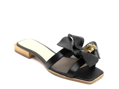 Ashley Kahen Blossom Sandal In Black