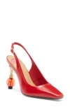 Ashley Kahen Salsa Slingback Pump In Red