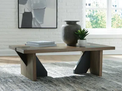 Ashley Kandinew Coffee Table In Brown