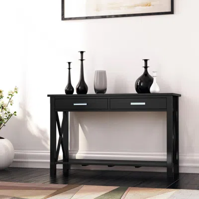 Ashley Kitchener Console Sofa Table In Black