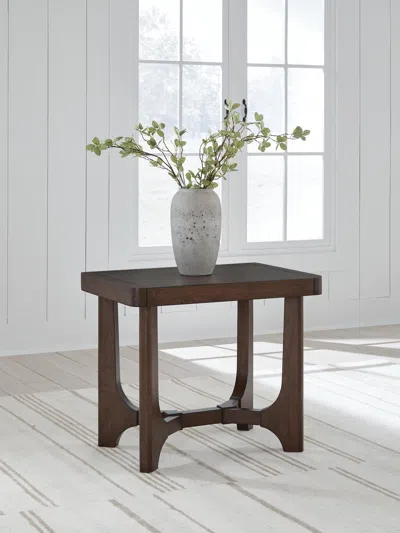 Ashley Korestone End Table In Brown