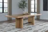Ashley Kristiland 80"-98" Extendable Dining Table In Brown