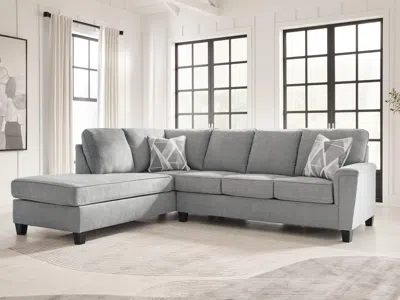 Ashley Leeshan 2-piece Sectional With Chaise In Gray