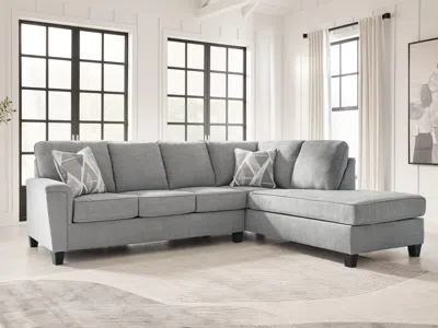 Ashley Leeshan 2-piece Sectional With Chaise In Gray