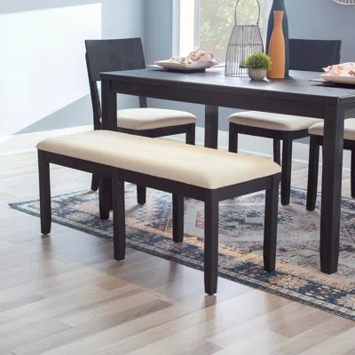 Ashley Linon 46" Jocey Backless Dining Bench In Black