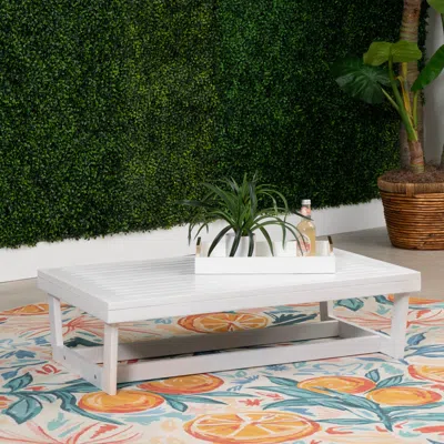 Ashley Linon Carmel Outdoor Cocktail Table In White