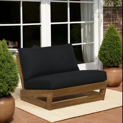 Ashley Linon Carmel Outdoor Lounge Chair In Black