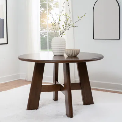 Ashley Linon Curran Dining Table In Brown