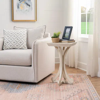 Ashley Linon Deacon Accent Table In Red