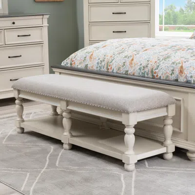 Ashley Linon Ellington Bench In Multi